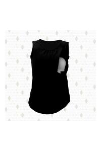 Bmom Hamilelik ve Emzirme Bluzu - Siyah - 8