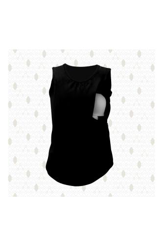 Bmom Hamilelik ve Emzirme Bluzu - Siyah - 2