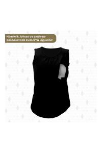 Bmom Hamilelik ve Emzirme Bluzu - Siyah - 3