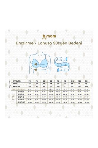 Bmom Hamilelik ve Emzirme Sütyeni - Gri - 16