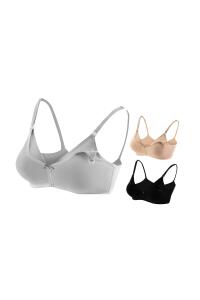 Bmom Hamilelik ve Emzirme Sütyeni - Gri - 3