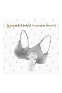 Bmom Hamilelik ve Emzirme Sütyeni - Gri - 5