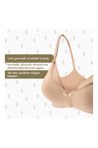 Bmom Hamilelik ve Emzirme Sütyeni - Bej - 12