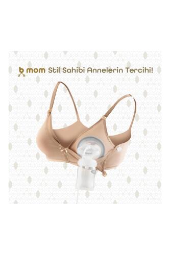 Bmom Hamilelik ve Emzirme Sütyeni - Bej - 5