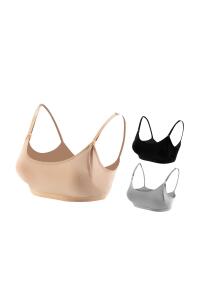 Bmom Serbest Eller Pompa Sütyeni - Bej - 2