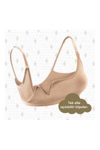 Bmom Serbest Eller Pompa Sütyeni - Bej - 3