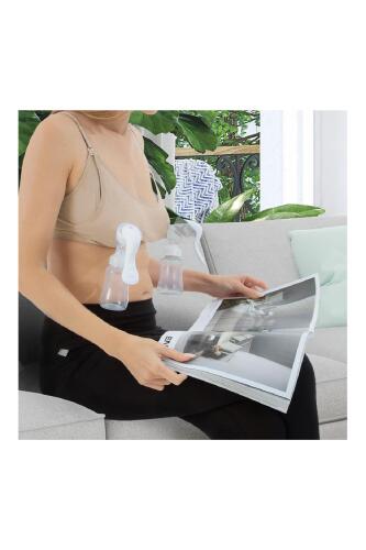 Bmom Serbest Eller Pompa Sütyeni - Bej - 7