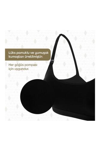Bmom Serbest Eller Pompa Sütyeni - Siyah - 12