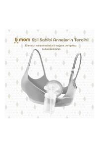 Bmom Serbest Eller Pompa Sütyeni - Gri - 21