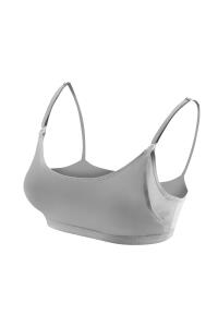 Bmom Serbest Eller Pompa Sütyeni - Gri 