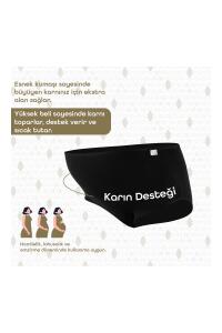 Bmom Yüksek Bel Hamilelik ve Lohusalık Külodu - Siyah - 13