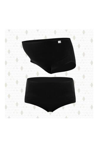 Bmom Yüksek Bel Hamilelik ve Lohusalık Külodu - Siyah - 4