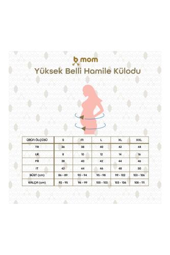 Bmom Yüksek Bel Hamilelik ve Lohusalık Külodu - Siyah - 8