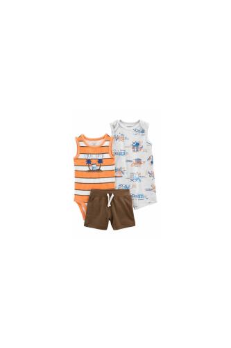 Carter's Layette Erkek Bebek 3'lü Tulum - 2