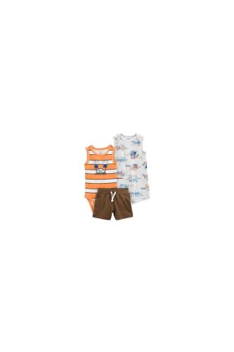 Carter's Layette Kız Bebek 3'lü Tulum Set - 3