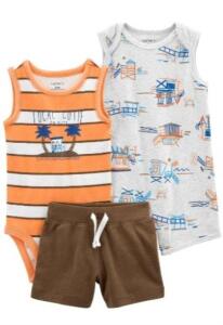 Carter's Layette Kız Bebek 3'lü Tulum Set - 2