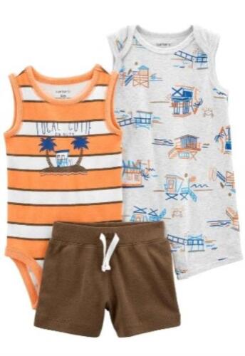 Carter's Layette Kız Bebek 3'lü Tulum Set - 1