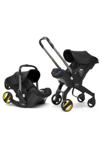 Doona+ Bebek Arabasına Dönüşen Tekerlekli Gr 0 Ana Kucağı Oto Koltuğu - Nitro Black - 1