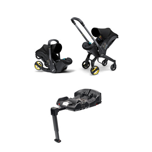Doona i Bebek Arabasına Dönüşen i-Size Ana Kucağı Oto Koltuğu Isofix Baza Hediyeli - Nitro Black - 1