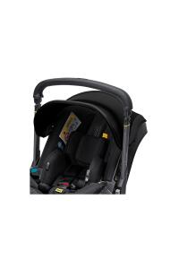 Doona i Bebek Arabasına Dönüşen Tekerlekli Gr 0 i-Size Ana Kucağı Oto Koltuğu - Nitro Black - 5