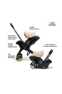 Doona i Bebek Arabasına Dönüşen Tekerlekli Gr 0 i-Size Ana Kucağı Oto Koltuğu - Sahara Sand - 3