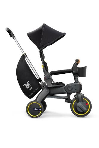 Doona Liki Trike Tek Parça Katlanır 3 Tekerlekli Bebek Bisikleti S5 - Nitro Black - 2