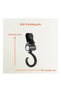 Gezenbebe 360 Derece Dönebilen Bebek Arabası Kancası - 8