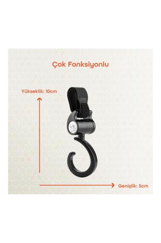 Gezenbebe 360 Derece Dönebilen Bebek Arabası Kancası - 8