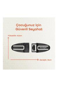Gezenbebe Bebek Emniyet Kemer Klipsi Black - 3