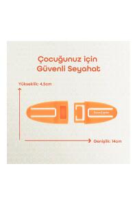 Gezenbebe Bebek Emniyet Kemer Klipsi Orange - 3