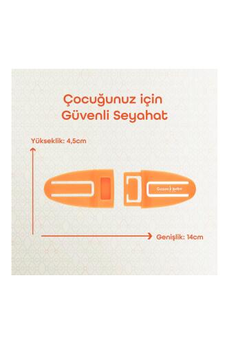 Gezenbebe Bebek Emniyet Kemer Klipsi Orange - 3