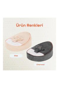 Gezenbebe Comfy Dolgulu Bebek Pufu - Charcoal - 7