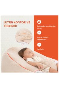 Gezenbebe Comfy Dolgulu Bebek Pufu - Mist - 2