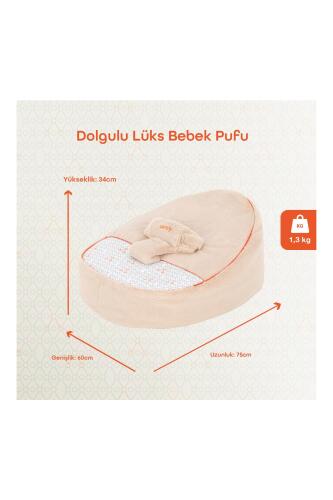 Gezenbebe Comfy Dolgulu Bebek Pufu - Mist - 6