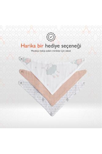 Gezenbebe Hero 3'lü Bebek-Çocuk Fular Önlük Seti Bunny - 6