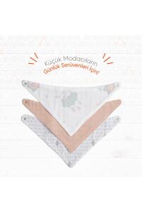 Gezenbebe Hero 3'lü Bebek-Çocuk Fular Önlük Seti Bunny - 7