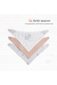 Gezenbebe Hero 3'lü Bebek-Çocuk Fular Önlük Seti Bunny - 8