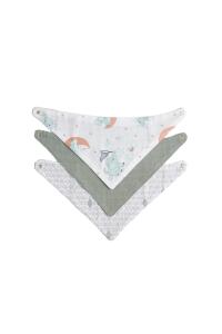 Gezenbebe Hero 3'lü Bebek-Çocuk Fular Önlük Seti Elephant