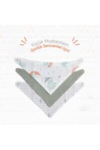 Gezenbebe Hero 3'lü Bebek-Çocuk Fular Önlük Seti Elephant - 7