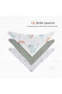 Gezenbebe Hero 3'lü Bebek-Çocuk Fular Önlük Seti Elephant - 8