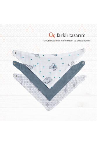 Gezenbebe Hero 3'lü Bebek-Çocuk Fular Önlük Seti Koala - 8
