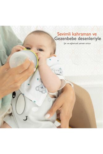 Gezenbebe Hero 3'lü Bebek-Çocuk Fular Önlük Seti Koala - 10