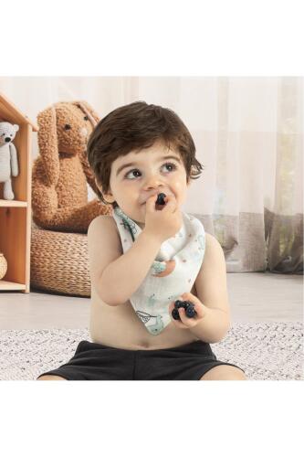 Gezenbebe Hero 3'lü Bebek-Çocuk Fular Önlük Seti Teddy - 12