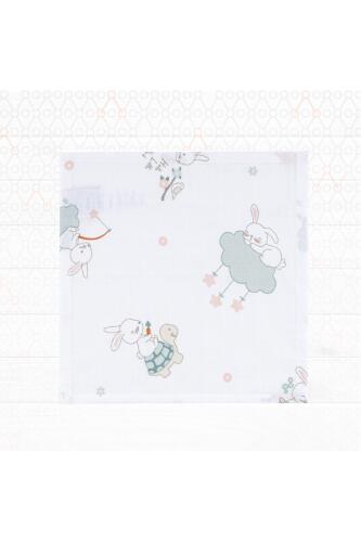 Gezenbebe Hero 3'lü Müslin Ağız ve Omuz Bezi Seti (30x30) Bunny - 2