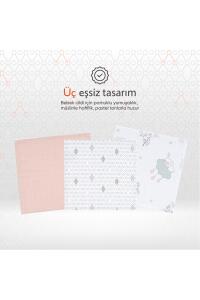 Gezenbebe Hero 3'lü Müslin Ağız ve Omuz Bezi Seti (30x30) Bunny - 8