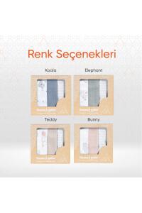 Gezenbebe Hero 3'lü Müslin Ağız ve Omuz Bezi Seti (30x30) Bunny - 9