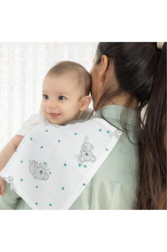 Gezenbebe Hero 3'lü Müslin Ağız ve Omuz Bezi Seti (30x30) Koala - 9