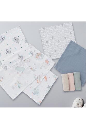 Gezenbebe Hero 3'lü Müslin Ağız ve Omuz Bezi Seti (30x30) Koala - 12
