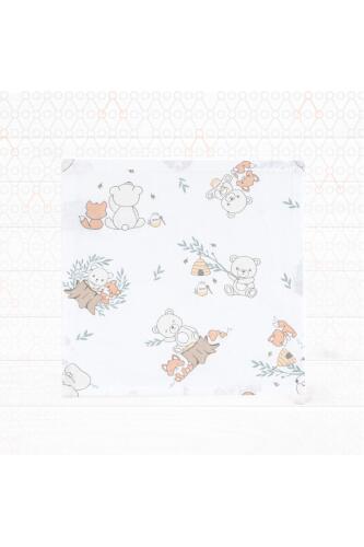 Gezenbebe Hero 3'lü Müslin Ağız ve Omuz Bezi Seti (30x30) Teddy - 2