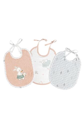 Gezenbebe Hero 3'lü Yenidoğan Bebek Önlük Seti Bunny - 1